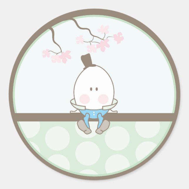 Bébé Invitation ou Favoriser Sticker (Devant)