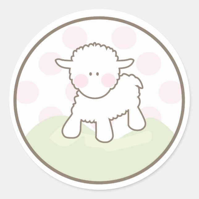 Bébé Invitation ou Favoriser Sticker (Devant)