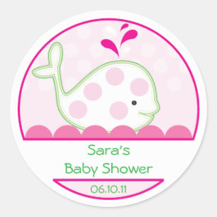 Bébé Invitation ou Favoriser Sticker - Baby Girl W