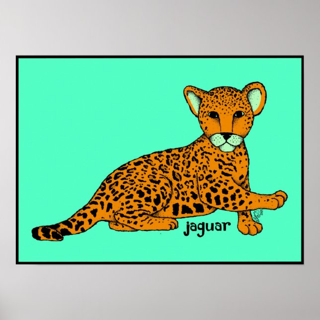 Bébé Jaguar Impression (Devant)