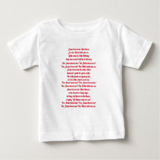 Bébé Jésus m'aime T-shirt pour bébés