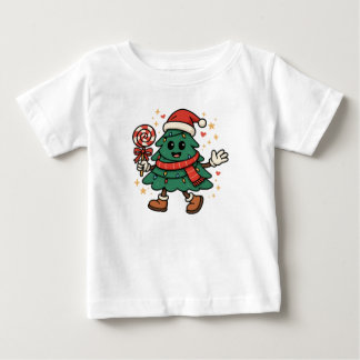 Bébé Joli T-Shirt pour Enfants avec un Sapin de Noël /