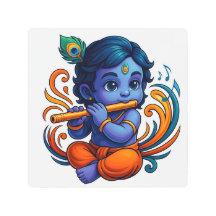 Bébé Krishna avec Flûte - Vibes de paix | 3D dynam