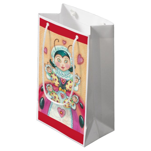 Bébé Ladybugs Famille CADEAU Sac *Personnaliser (Devant Angle)