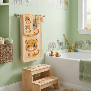 Bébé Léopard Mignon Animaux de Safari Enfants