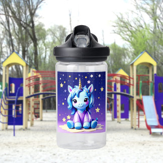 Bébé licorne dans la bouteille d'eau de PJ
