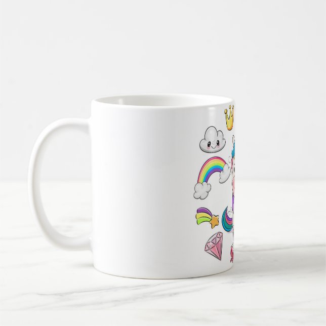 BÉBÉ LUCKY UNICORN MUG POUR LES FILLES DOUCES (Gauche)
