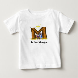 Bébé M est pour Manger Christian Baby T-shirt de Noël
