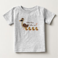 Maman Canard et Canetons T-shirt pour Enfants