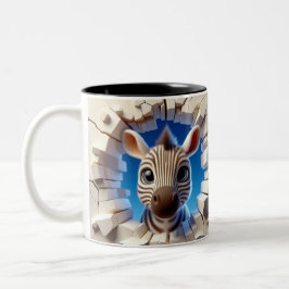 Bébé mignon 3D Zebra Hot Coca Café Animaux Mug