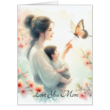 Bébé mignon à regarder papillon avec la fête des m