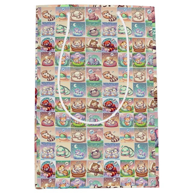Bébé mignon Animaux - Sac cadeau (Devant)