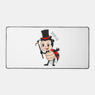 Bébé mignon avec chapeau et dessin animé de cravat