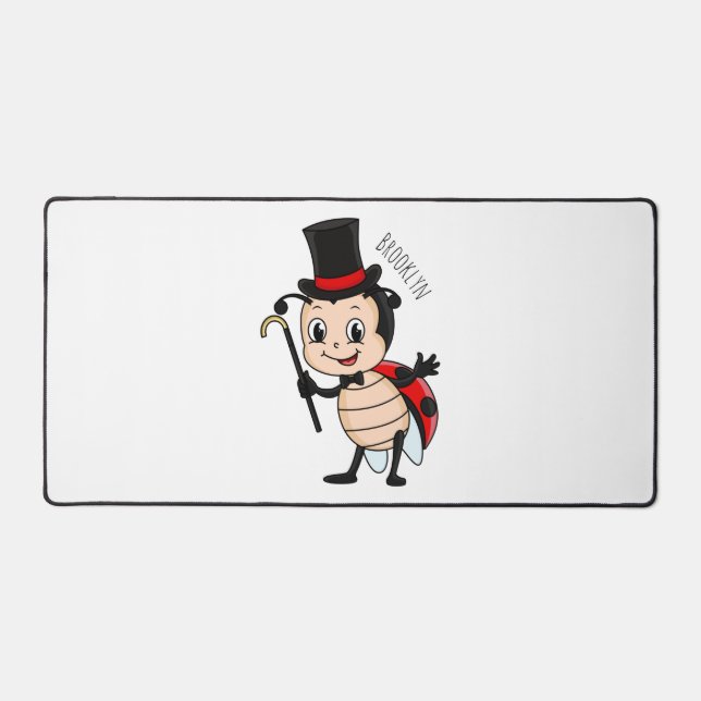 Bébé mignon avec chapeau et dessin animé de cravat (Recto)