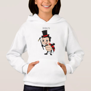 Bébé mignon avec chapeau et dessin animé de cravat
