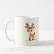 Bébé mignon Deer Mug | Adorable Coupe de café Fawn