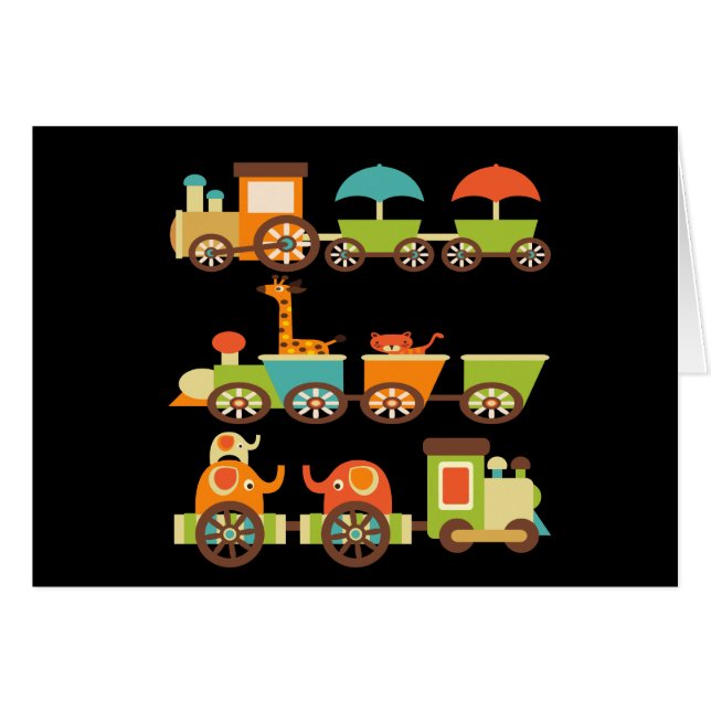 Bébé mignon d'enfants de cadeaux de train (Devant Horizontal)