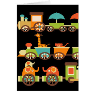 Bébé mignon d'enfants de cadeaux de train