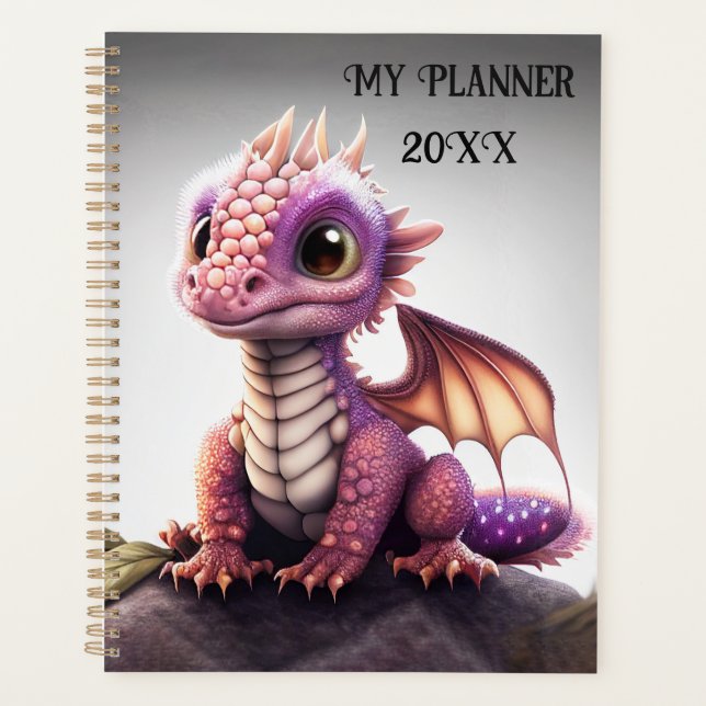 Bébé mignon Dragon Planner (Devant)