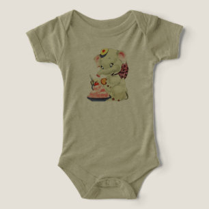 Bébé mignon Eléphant Mange