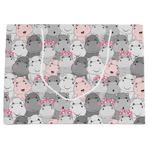Bébé mignon Hippopotame Sac cadeau