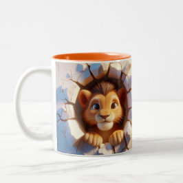 Bébé mignon Lion Hot Coca Café Animaux Mug