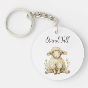 Bébé mignon mouton animal citation stand haute ron
