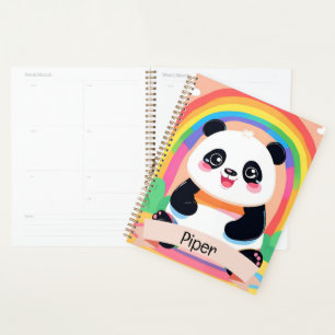 Bébé mignon Panda arc-en-ciel