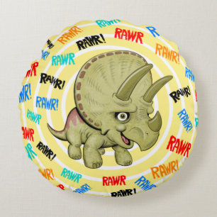 Bébé mignon Tricératops Coussin RAWR
