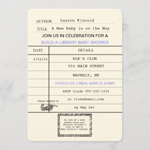 Bébé neutre selon le sexe Douche de la carte Vinta