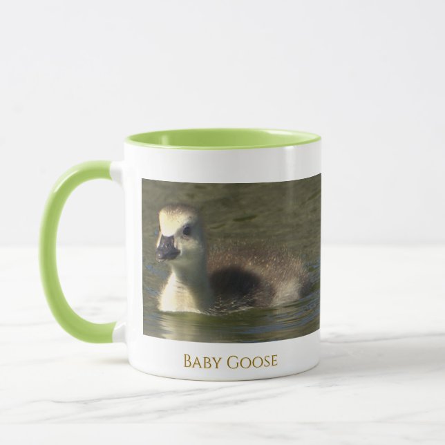 Bébé Oie Photo Mug (Gauche)