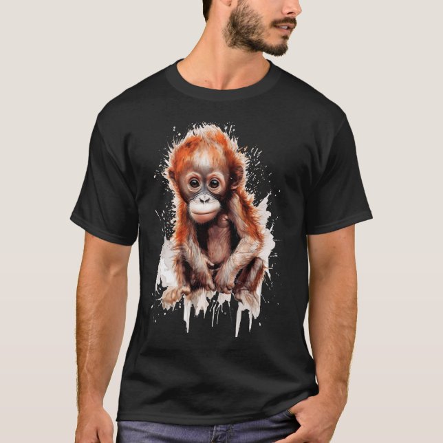 Bebé Orangután T-Shirt (Vorderseite)