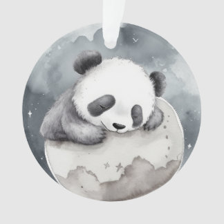 Bébé panda mignon endormi aquarelle