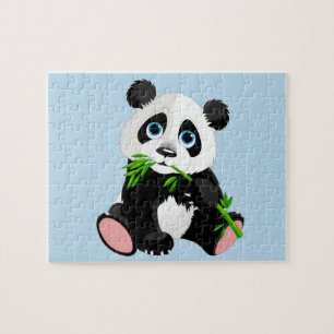 Bébé Panda Ours Jeu Puzzle