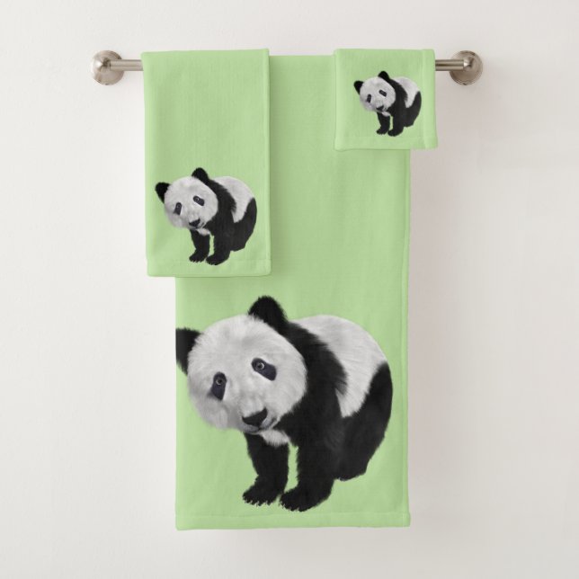 Bébé panda vert (En situation)