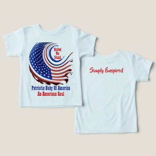 Bébé Patriote d'Amérique Design Transparent