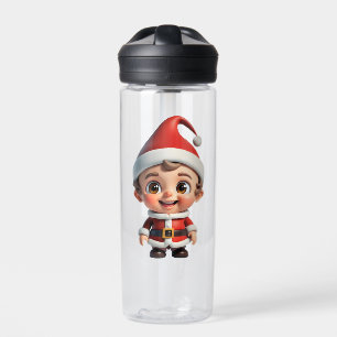 Bébé Père Noël Joyeux Noël Bouteille d'eau de Noël