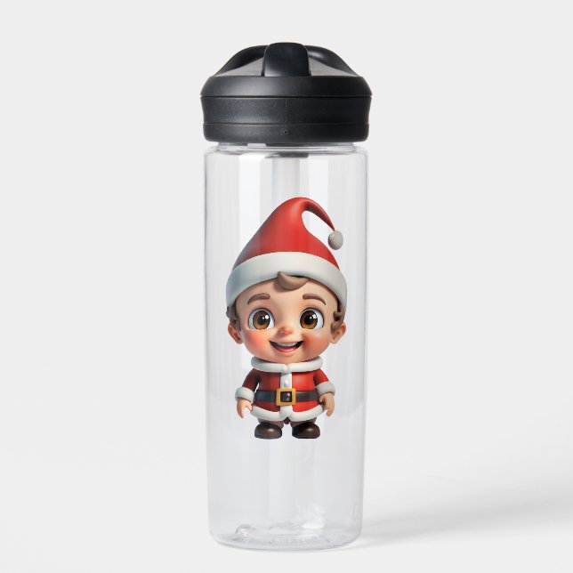 Bébé Père Noël Joyeux Noël Bouteille d'eau de Noël (Extérieur)