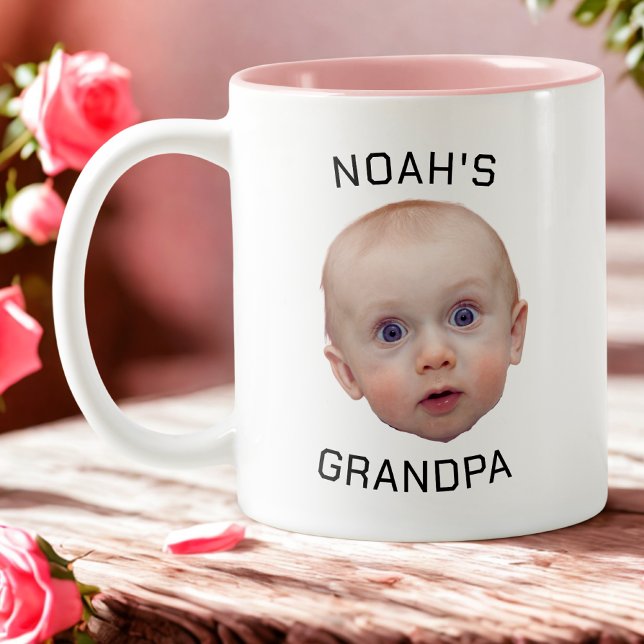 Bébé personnalisé face mug | Photo de bébé personn (Créateur téléchargé)