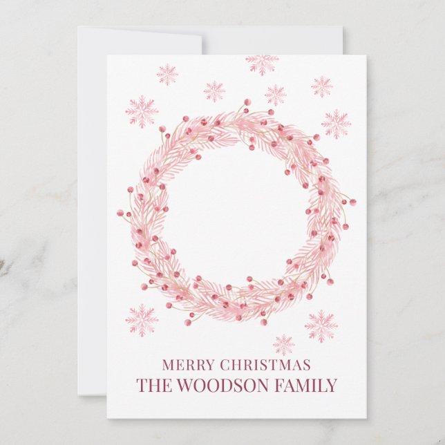 Bébé Photo Joyeux Noël Carte de voeux (Devant)