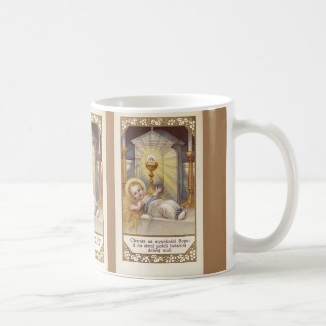 Bébé polonais Jésus dans la tasse de Manger (Droite)