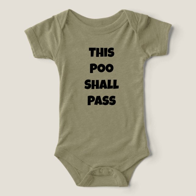 Bébé Poo Onesie (Design Recto)