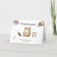 Bébé prépare du café Merci