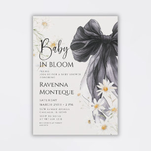 Bébé Préparé en Fleur Faire-Part de Naissance Fleu