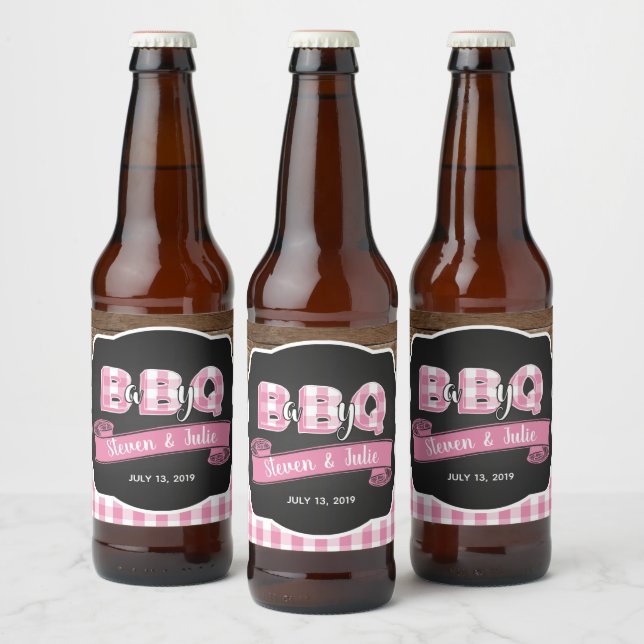 Bébé Q Étiquette bouteille de bière - Lt. Rose (Bouteilles)