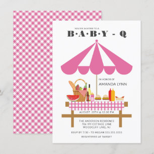 Bébé Q Filles Baby shower Invitation