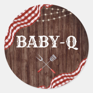 Bébé-Q Jardin BBQ Couples Douche Faveurs Stickers