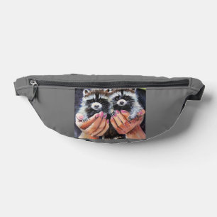 Bébé raccons dans les mains Fanny Packs