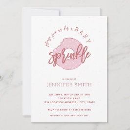 Bébé rose Girl Sprinkle Shower Invitation