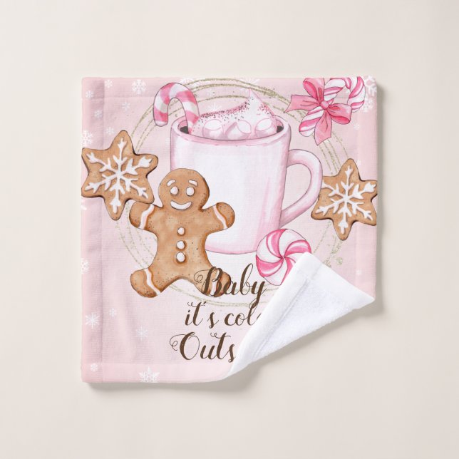 Bébé son rhume à l'extérieur de la lingerie (Gant de toilette)